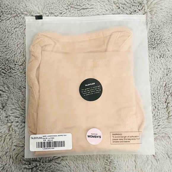 Talentless CROP MODAL TANK - NUDES - M - Picture 6 of 6